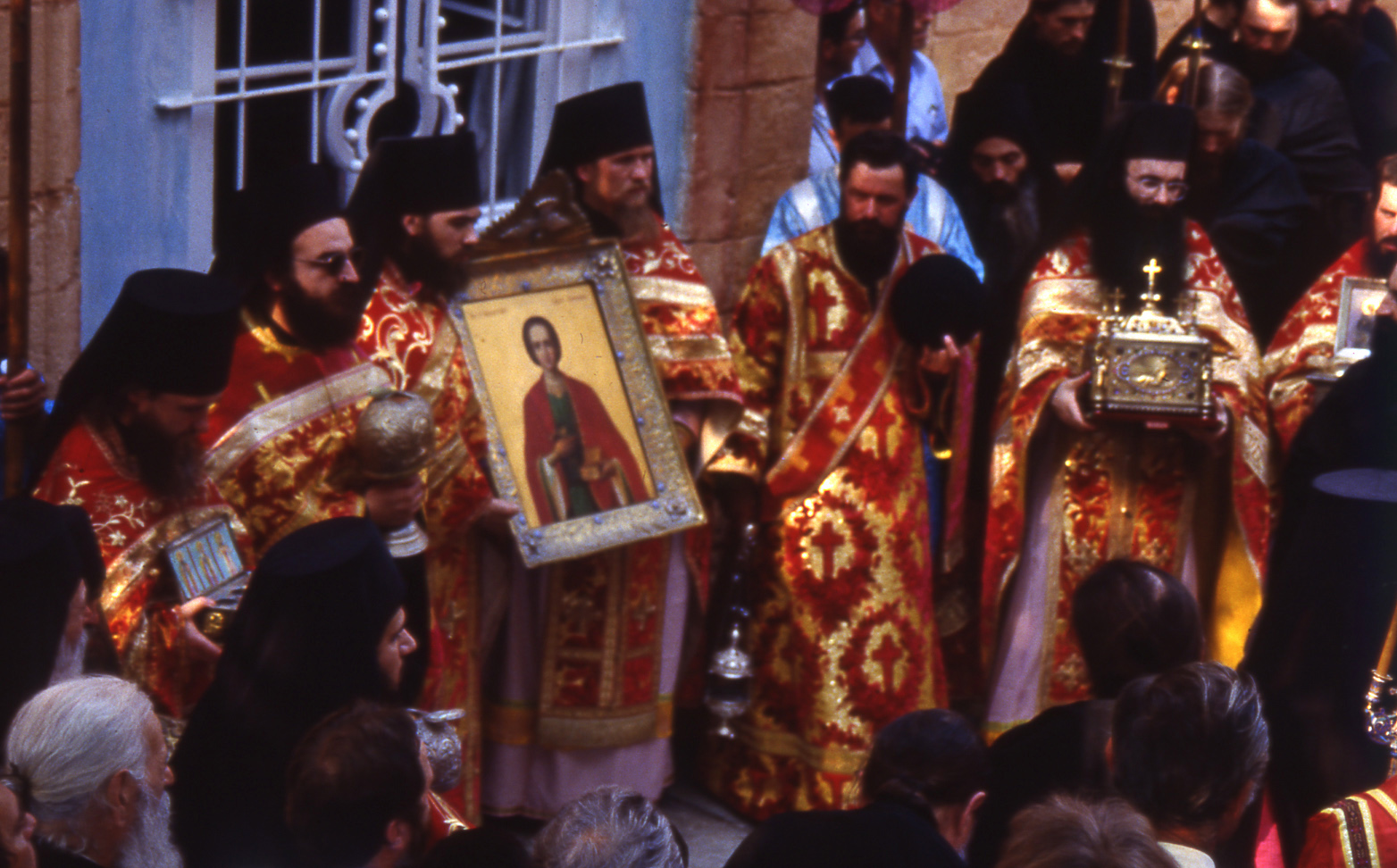 Престольный праздник (панигирь) в Пантелеимоновом монастыре. Начало 1990-х годов