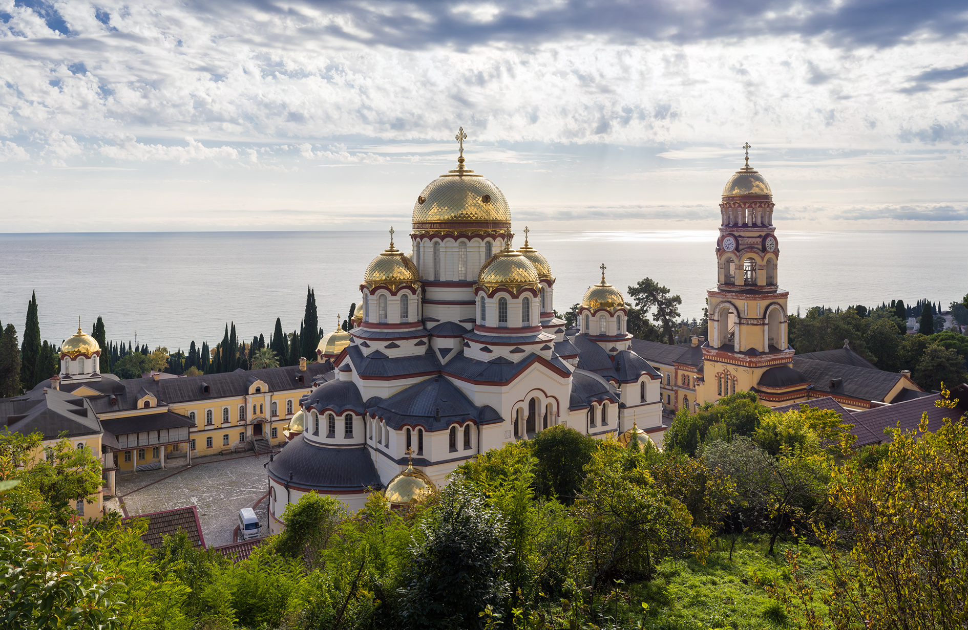 Ново-Афонский монастырь. Фотография 2017 года